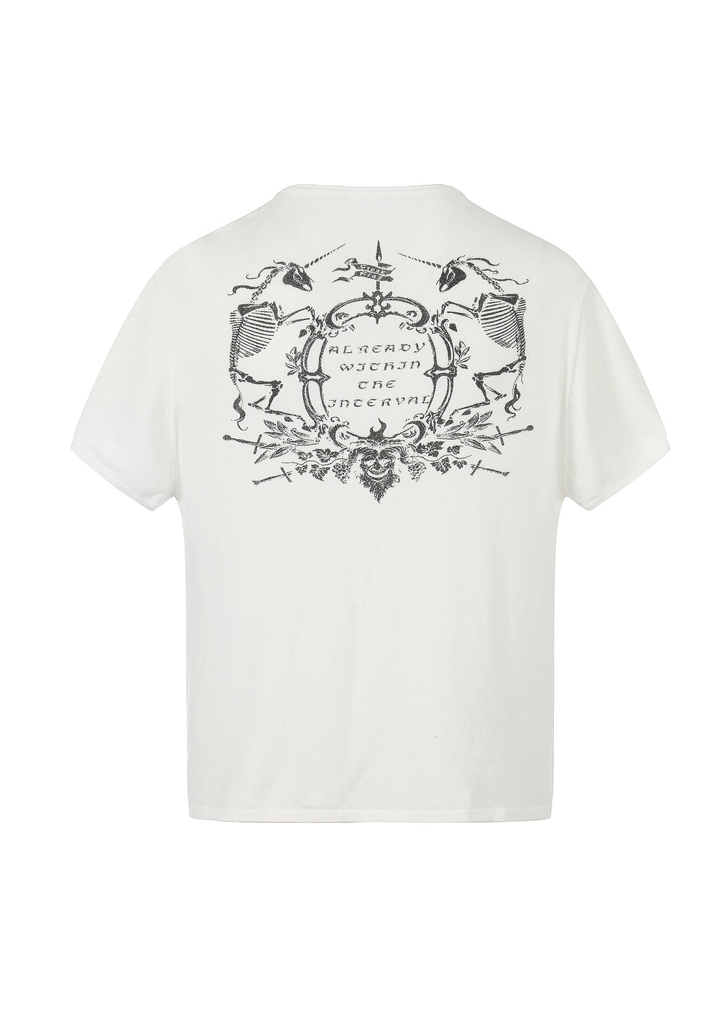 Flyerrer Retro Iris Crest Knit Short Sleeve T-Shirt, Loose Court Style Top FR336
