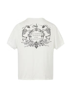 Flyerrer Retro Iris Crest Knit Short Sleeve T-Shirt, Loose Court Style Top FR336