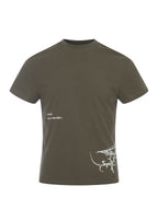 FLYERRER 26SS Slogan Vine Sword Print Stretch Breathable Slim Fit Street Tee FR334