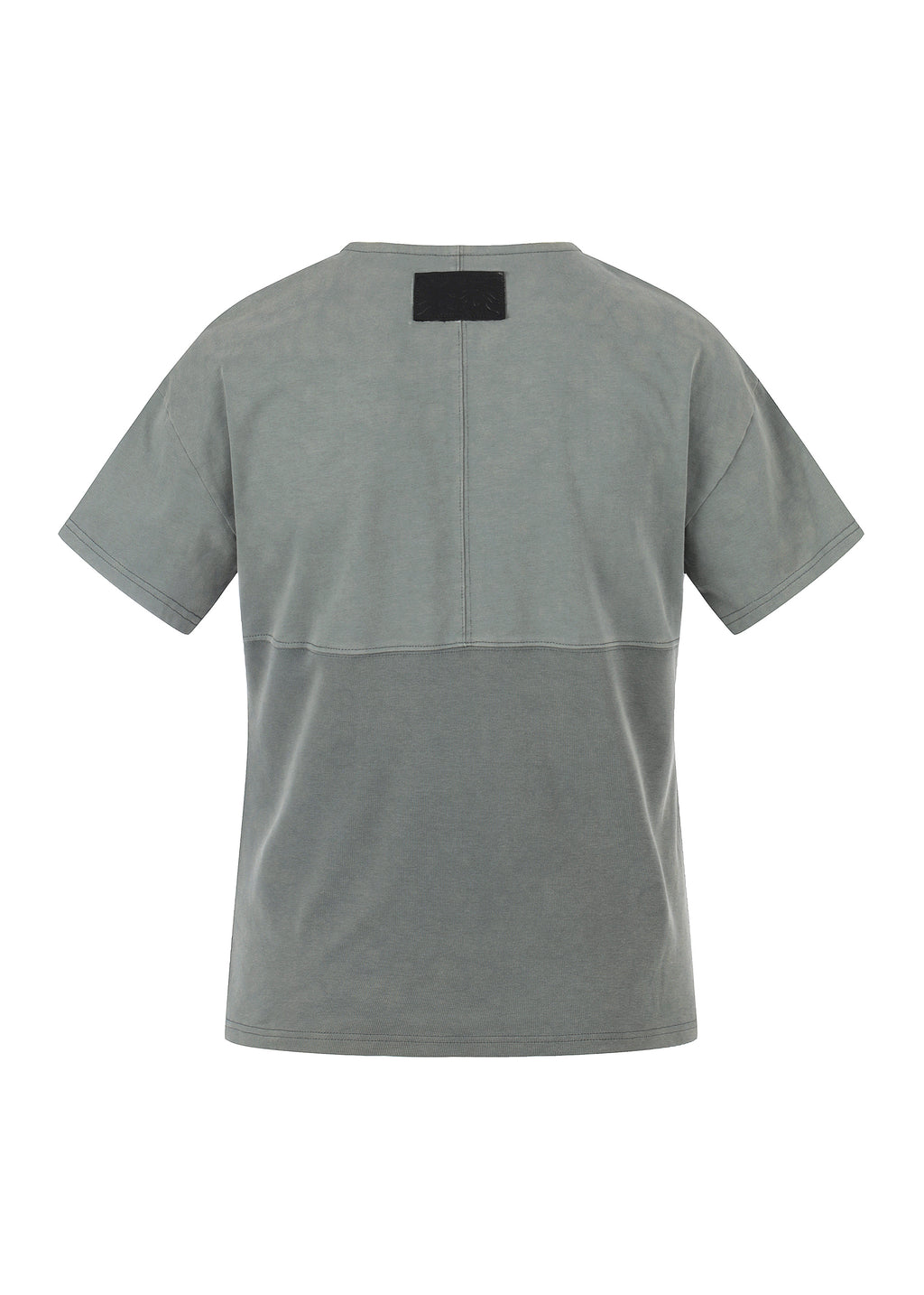Flyerrer Vintage Court Raglan Print Button Rib Cropped Tee FR337