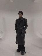 FLYERRER 23FW Heavy Industry Dyeing Long Coat Coat