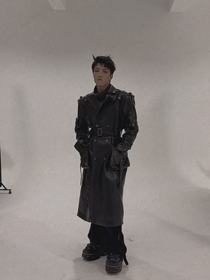 FLYERRER 23FW Heavy Industry Dyeing Long Coat Coat